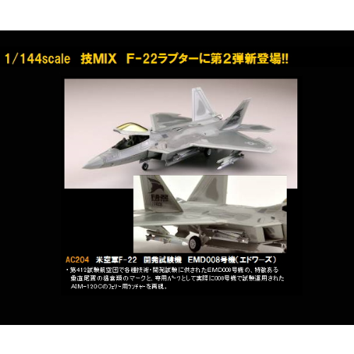 技MIX AC201 F-22 第422試験評価飛行隊(ネリス空軍基地) トミーテック