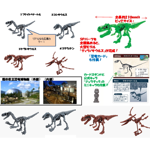 食玩王国オフィシャルウェブサイト ほねほねザウルスｘ福井県立恐竜 