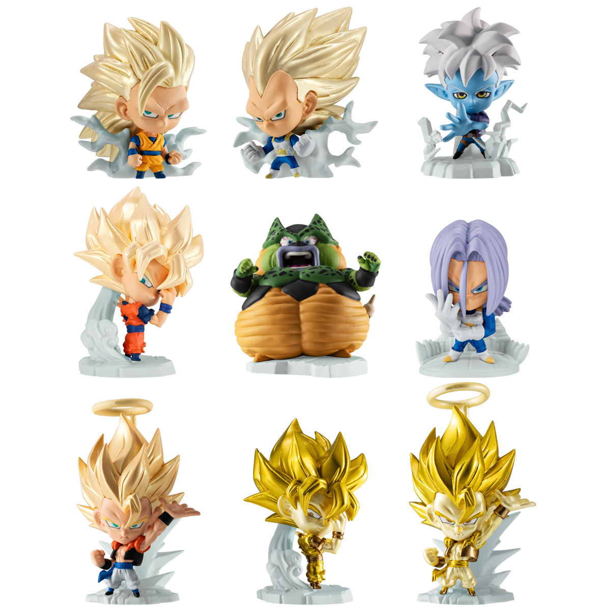 オールカプコンキャラクターズ ボールチェーンフィギュア ９種✦ 食玩王国オフィシャルウェブサイト ドラゴンボール超戦士フィギュア9